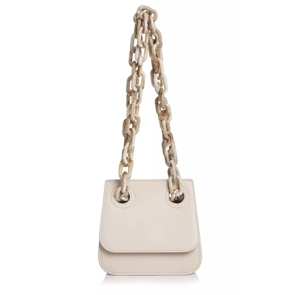 Studio 33 Woke OG Mini Flap Statement Shoulder Bag Faux Leather Chain Strap